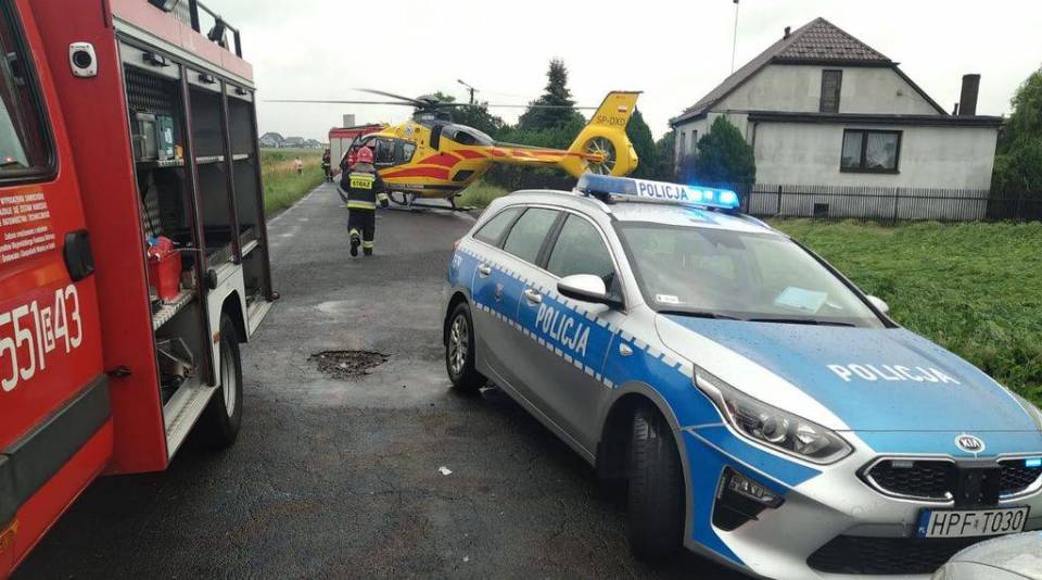 Śmiertelny wypadek w Wygodzie. Czołowe zderzenie dwóch pojazdów, nie żyje 25-latek