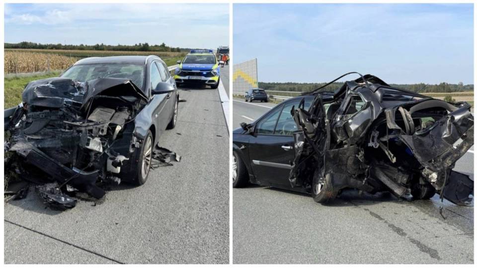 Roztrzaskane osobówki na S8. Jeden z kierowców stracił panowanie na pojazdem